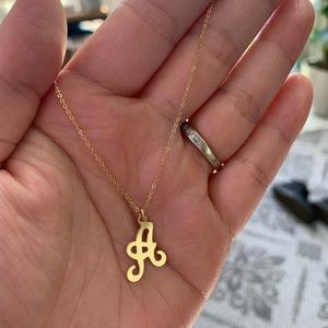 ShopHRH HRH collection letter A pendant necklace